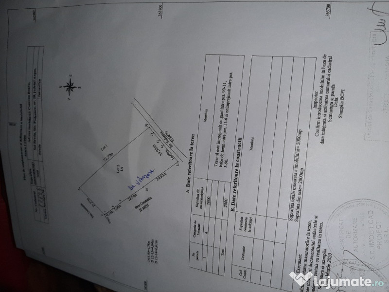 PreÅ£30 Eur Teren Mandresti Focsani 757mp Teren ConstrucÈ›ii Intravilan 757 M Adroe Realty Buy