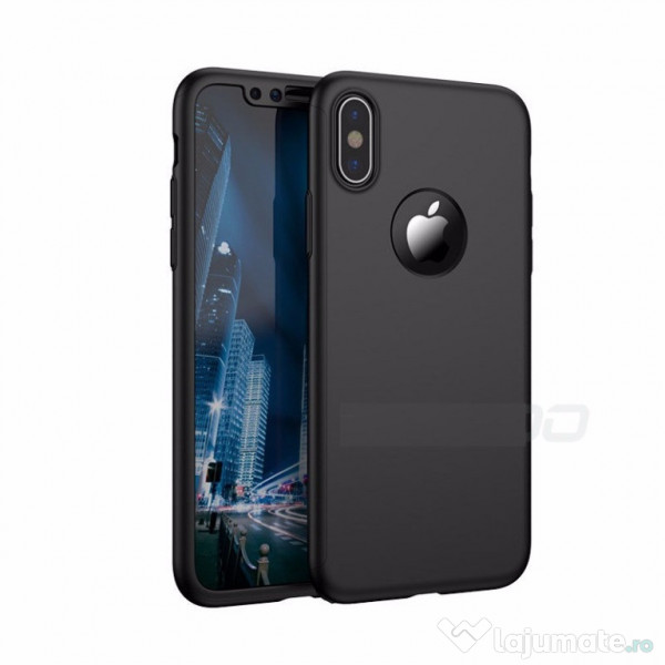 Iphone X Iphone 10 Husa 360 Neagra Fata Spate Folie Stilc 25 Lei Lajumate Ro