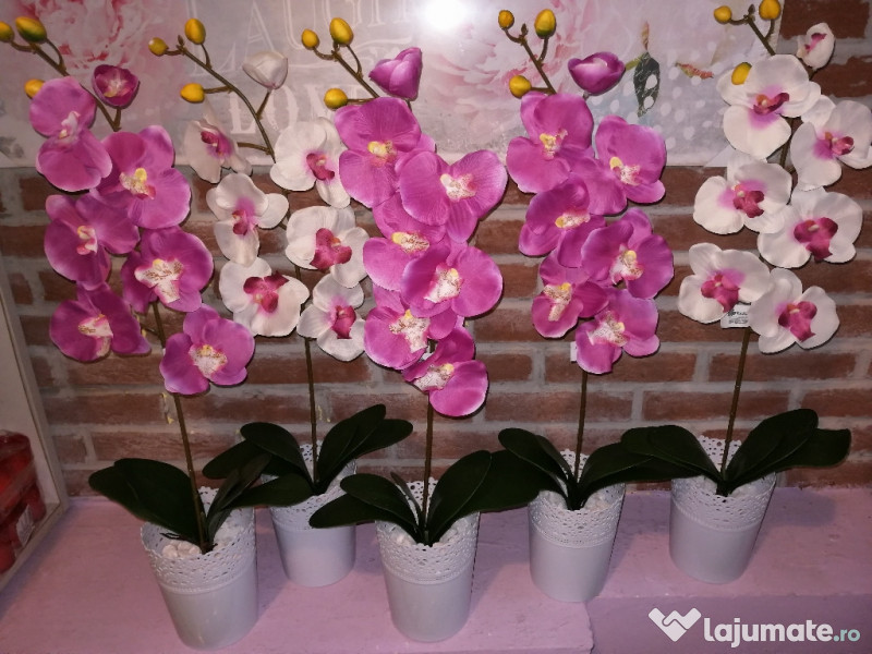 Orhidee Artificială In Ghiveci Plante Decorative 50 Lei Lajumate Ro
