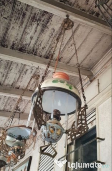 Lampa Veche Cu Petrol Lampant Adroi Ant
