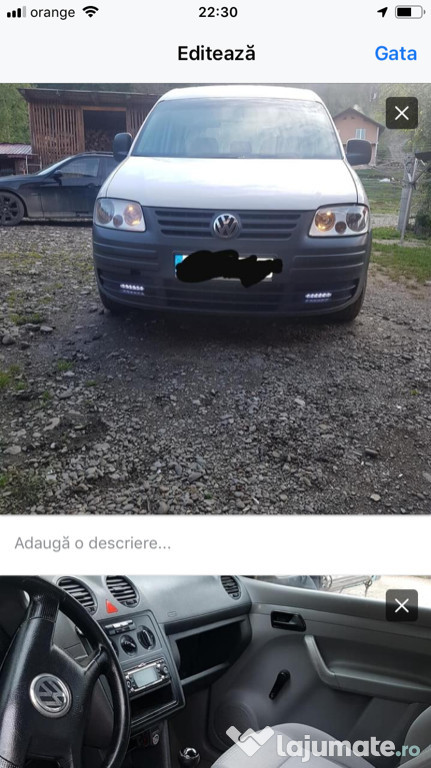 Caddy 2006 1.9 TDI 105cp 289000 KLM pret 2399€