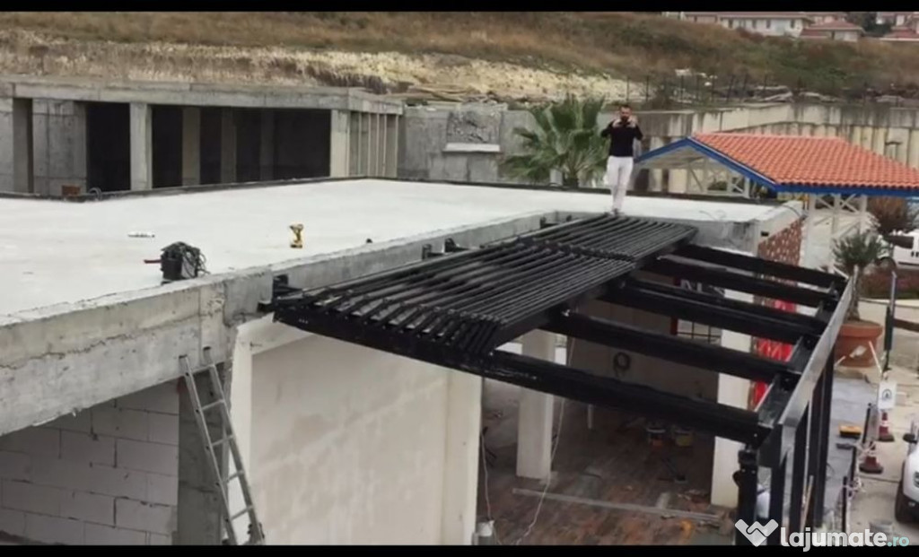 Pergola retractabila/usi garaj/pergola bioclima/rulou transp