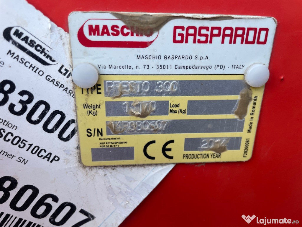 Grapa cu discuri PRESTO 300