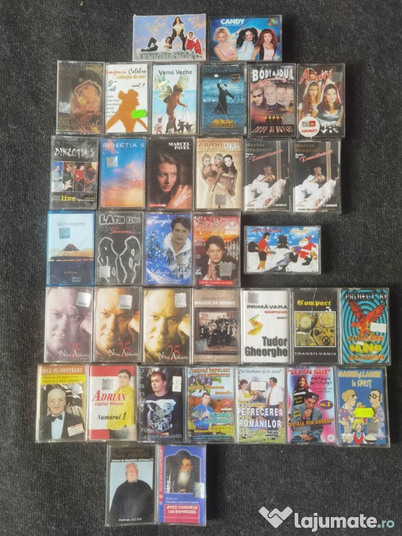 Casete audio muzica Anii 2000. Muzica romaneasca,straina,etc