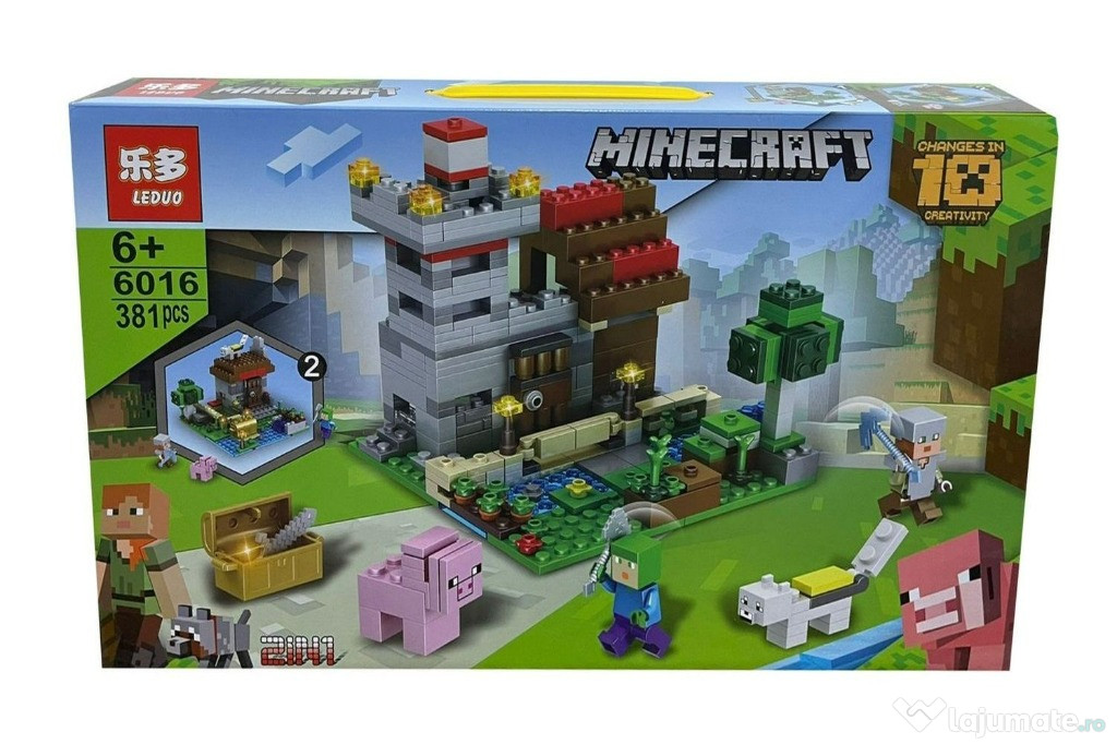 Set de constructie Minecraft, 381 piese tip lego