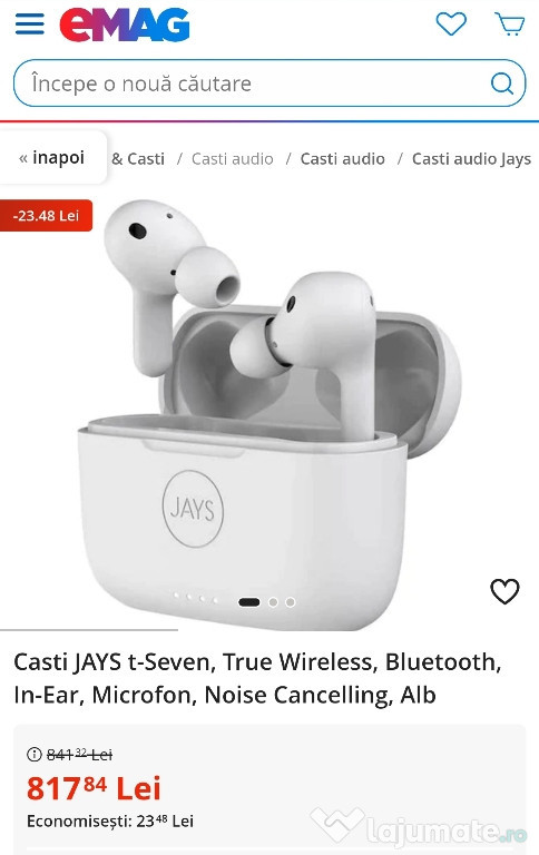 Căști JAYS t-Seven wireless bluetooth