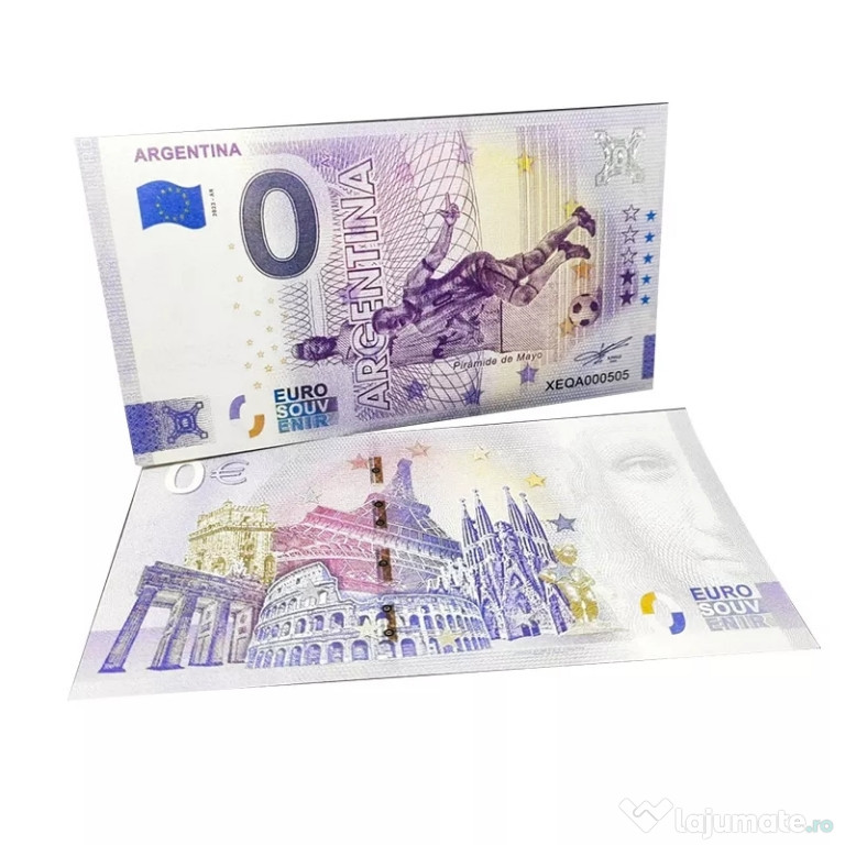 Bancnote Suvenir 0 Euro Fotbal Qatar 2022 Sport Germania