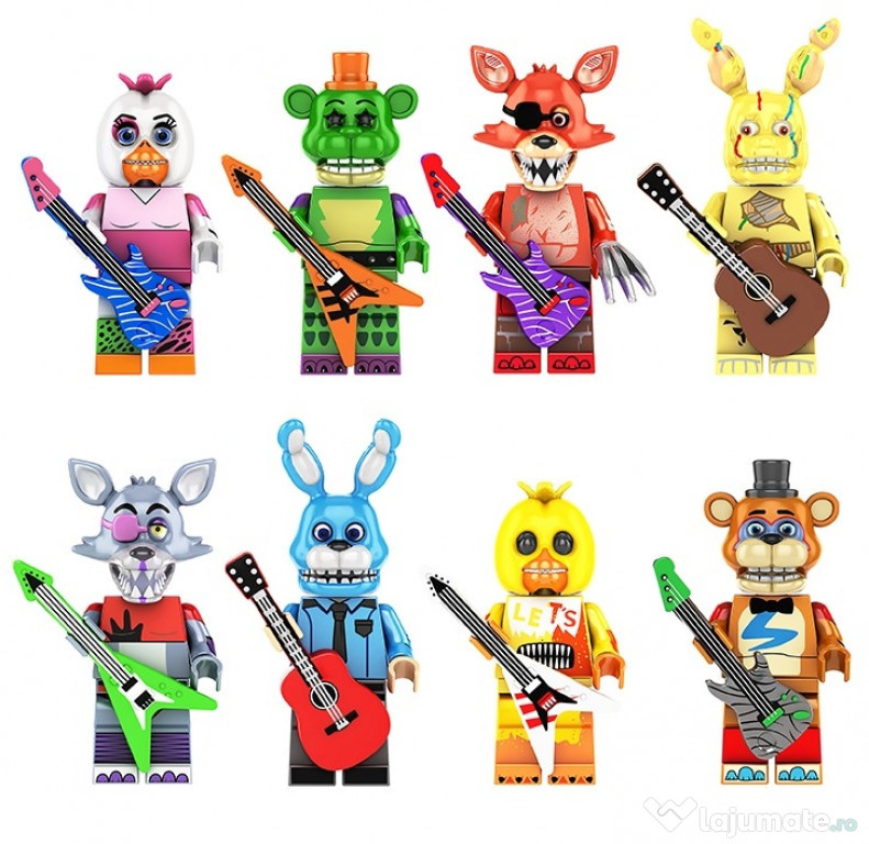 Set 8 Minifigurine tip Lego Five Nights At Freddy's pack3