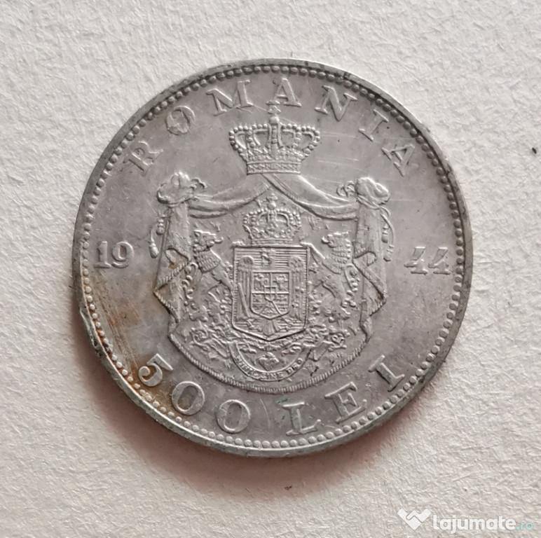 Moneda argint Regele Mihai pentru botez, taiere mot 12gr