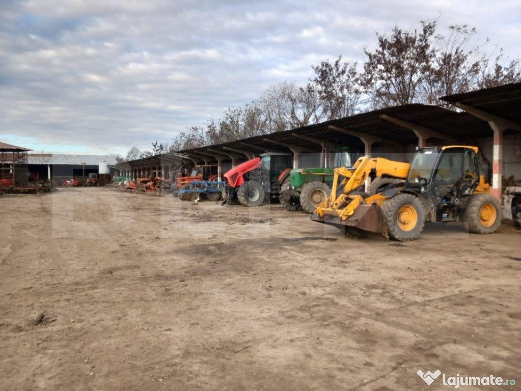 Ocazie, ferma agricola, 598 HA teren, masini agricole, spati