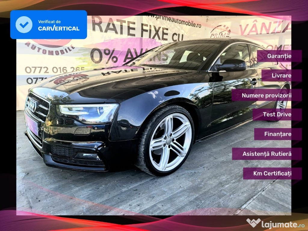 AUDI A5 (3S) Sportback S-Line S-Tronic/Navi/Moduri condus/BiXenon