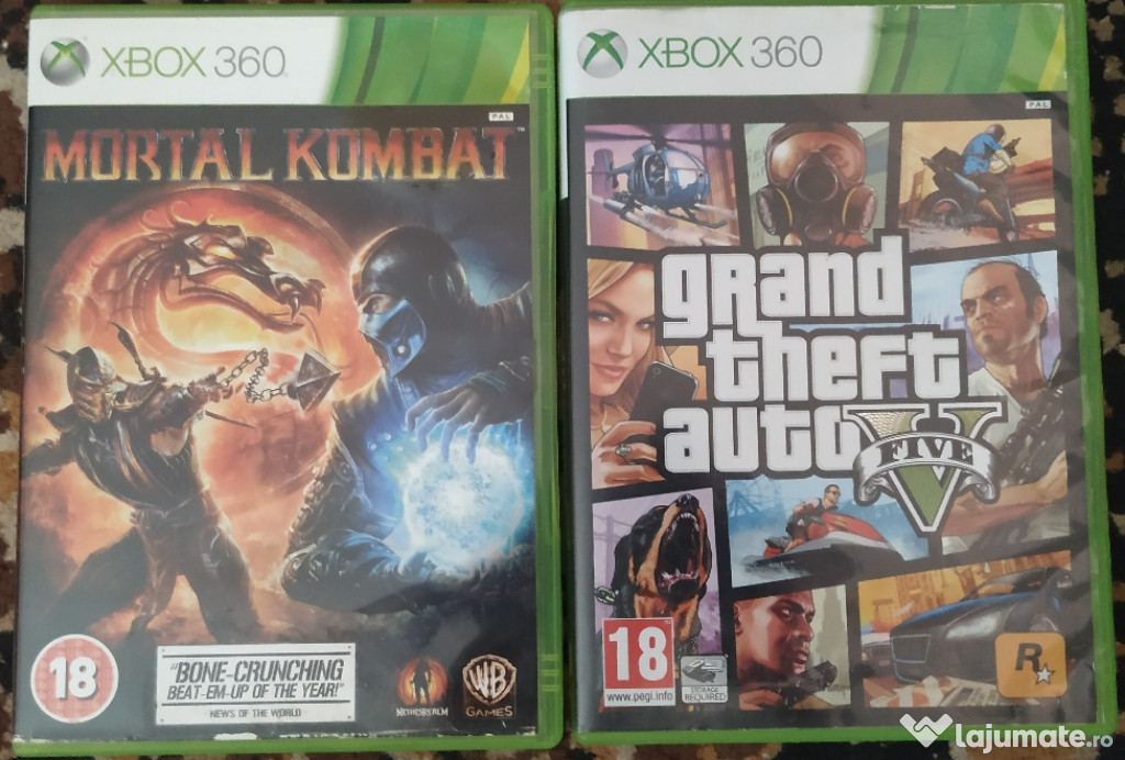 Mortal Kombat și GTA V Xbox 360 transport gratuit