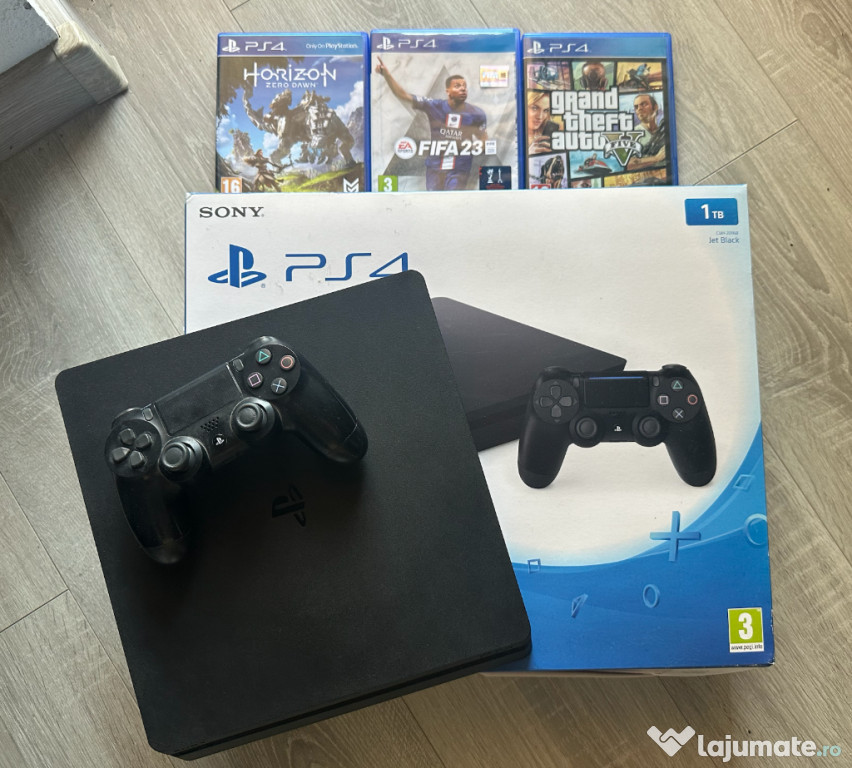 Playstation 4 SLIM 1TB și jocuri