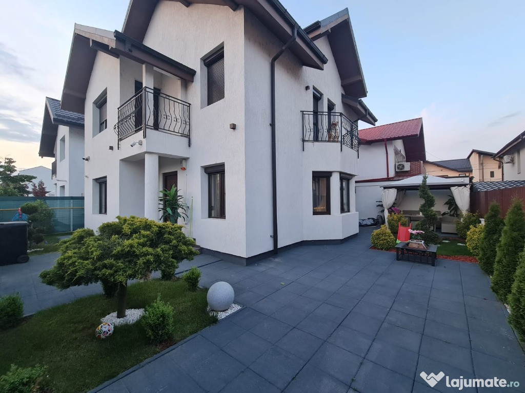 Vila individuală P+1E+Pod - 4 camere - 2 băi - mobilată și utilată lux