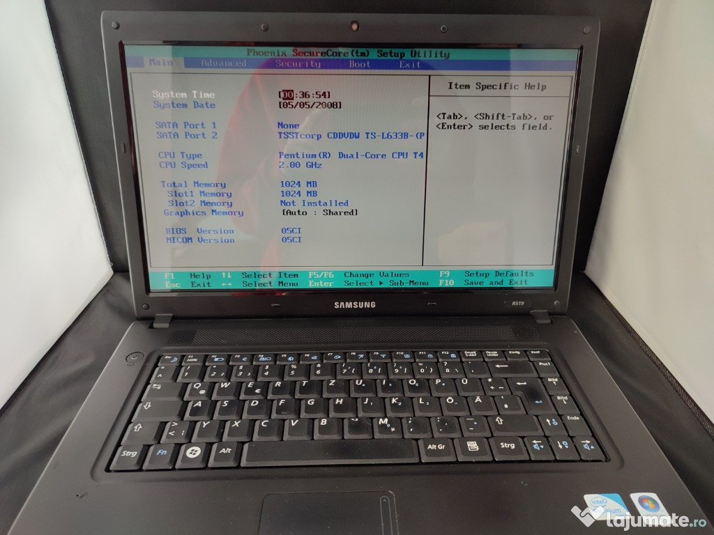 Laptop Samsung NP-R519