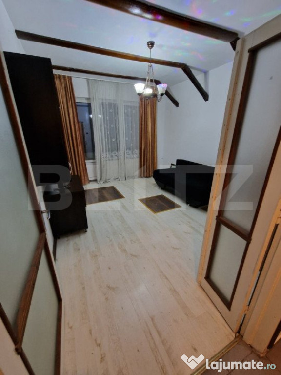 Apartament cu 2 camere, 47 mp, etaj 1, cu balcon mobilat, zo