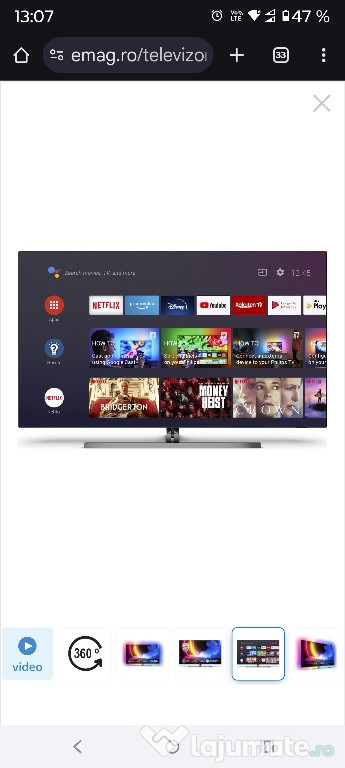 TV Philips Ambilight OLED 55OLED856, 139 cm,PLACĂ DEFECTĂ