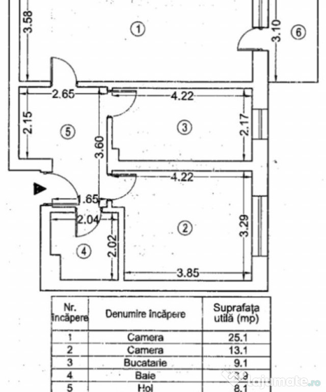 Apartament 2 camere decomandat, Tip A, 10/11, Exigent Plaza