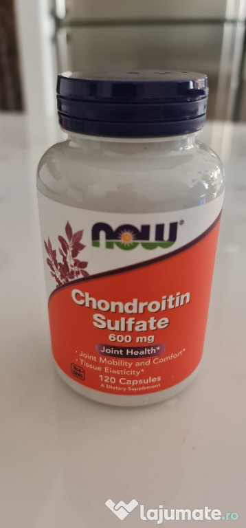 NOW Foods, Sulfat de condroitină, 600 mg, 120 capsule