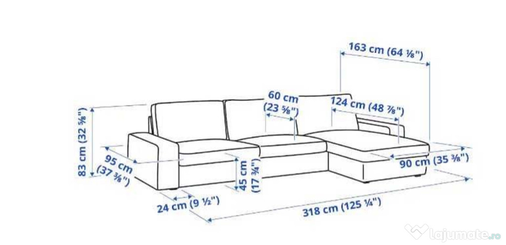 Canapea IKEA KIVIk