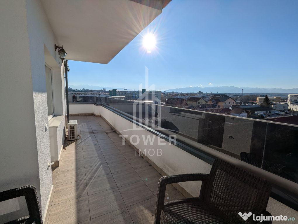 Penthouse de închiriat 3 camere, 2 terase - 107mp | Koga...