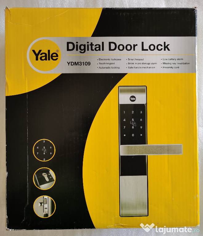 Yala inteligenta Yale smarthome door YDM3109, nou