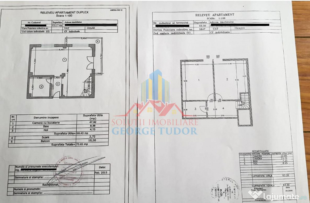 Ap. 3 camere de tip DUPLEX, 137 MP, Str. Gladiolelor, Nr 7,