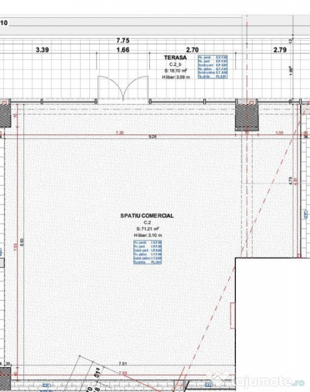 Spatiu Comercial, 71 mp, zona Biserica