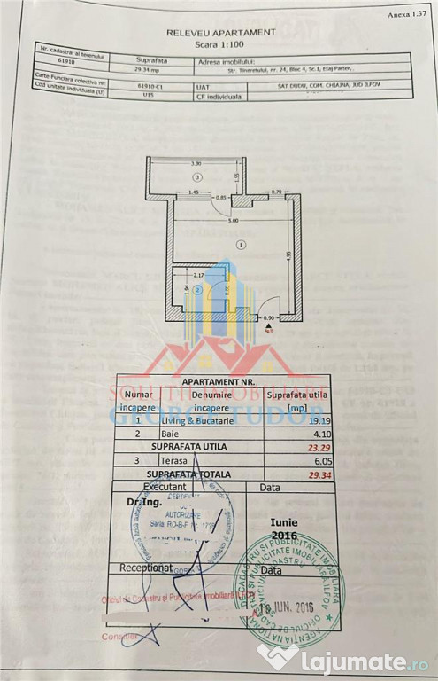 Garsoniera Str. Tineretului Nr 24, Chiajna, Dudu, 0 % COMISI