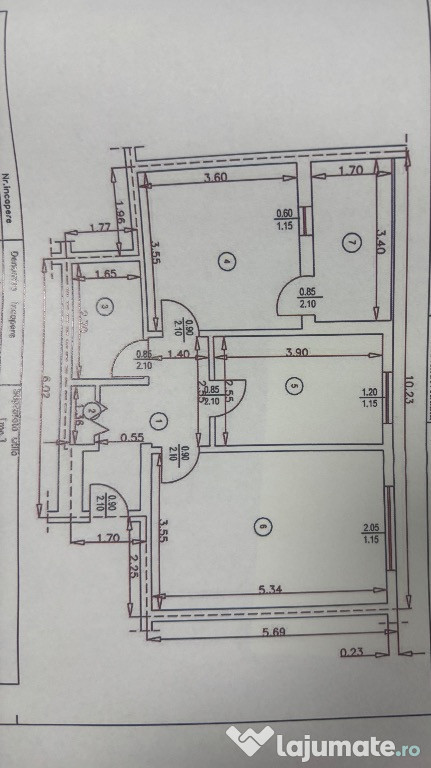 De vânzare apartament cu două camere