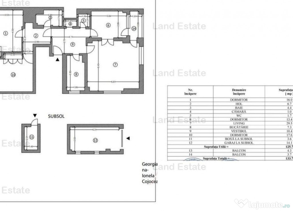 4 camere Aviatorilor-Primaverii ( Garaj-Boxa )