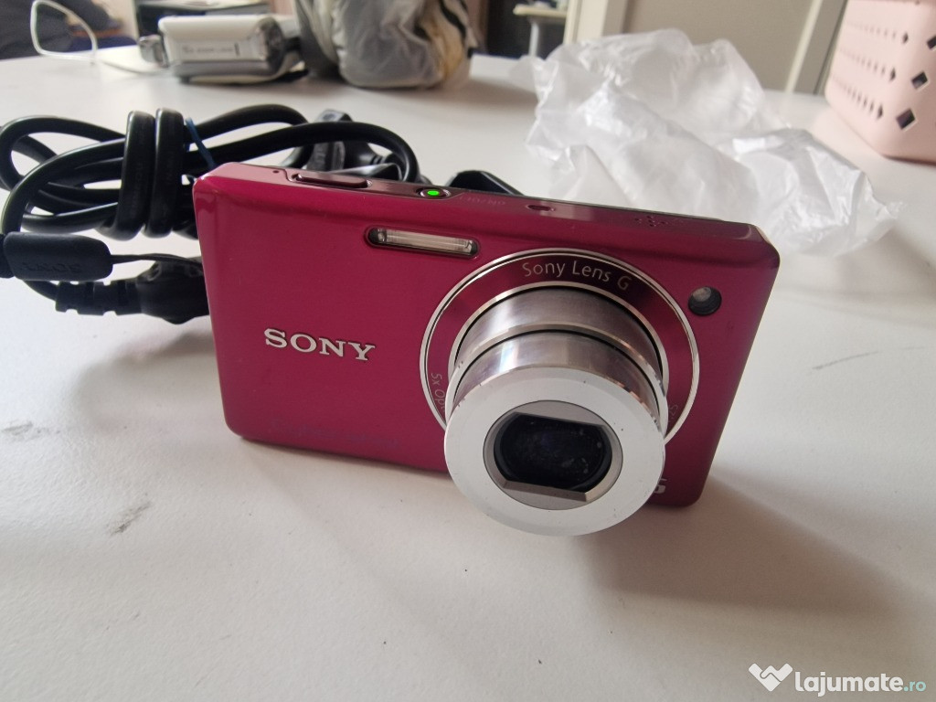 Camera foto digitala SONY DSC-W380 ROZ 14.1MPX 5x Zoom card 1gb, bater