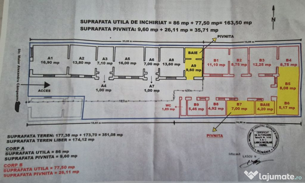 Spațiu Comercial de Vânzare în Domenii – 14 Camere, ...