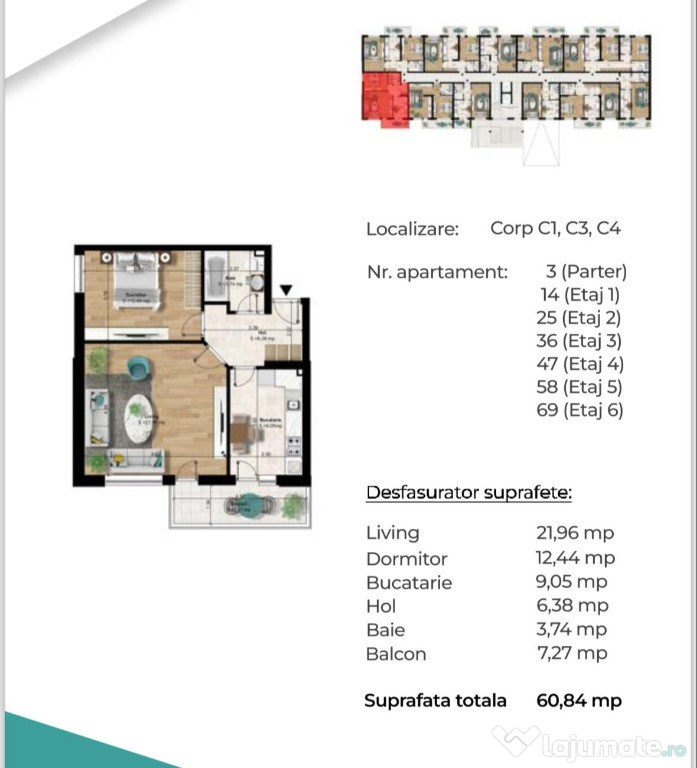 Mutare iunie 2026 - 2 Camere - Metrou Berceni