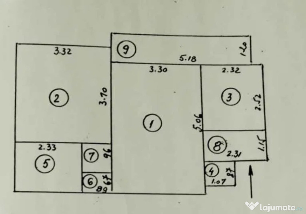 Apartament cu 2 camere in Tiglina 2