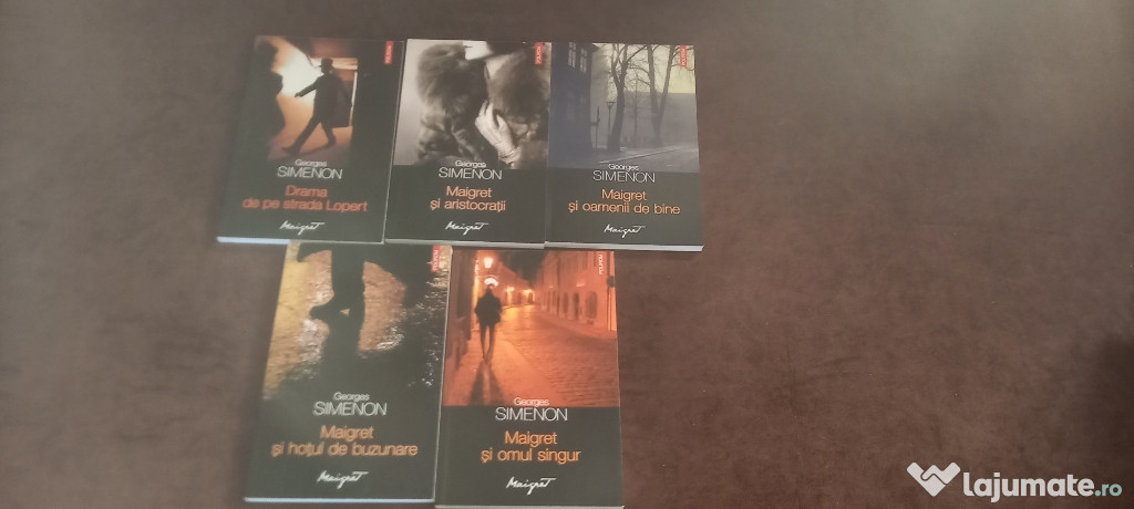 Vând set de cărți polițiste Georges Simenon