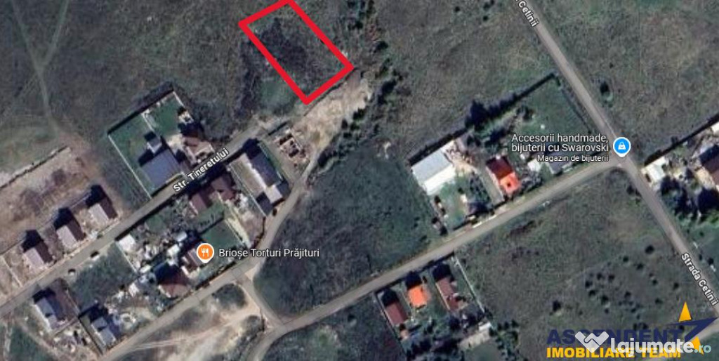 Parcela in aria rezidentiala, cu doua fronturi stradale, San