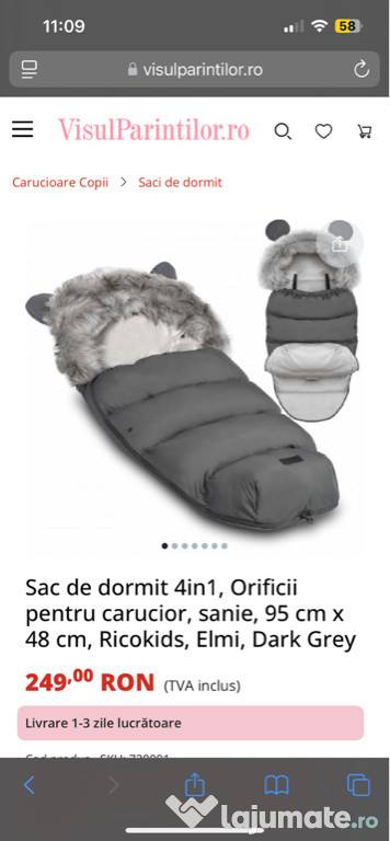 Căruț 4 în 1 Hot Mom