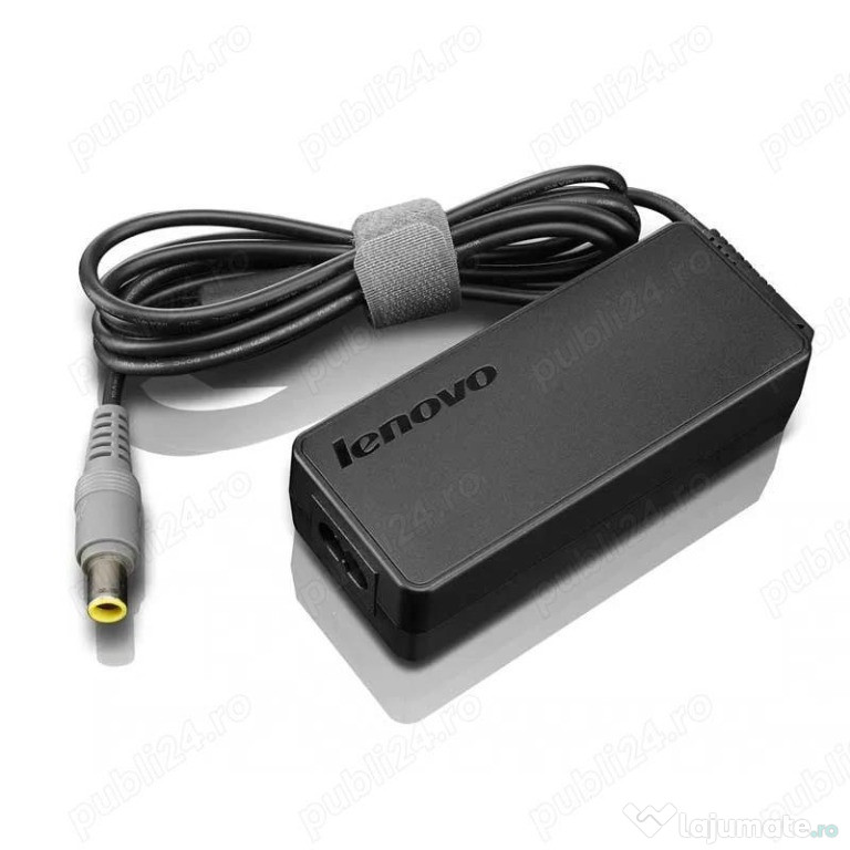 Incarcator laptop original Lenovo 20V 3.25A 65W mufa rotunda galbena