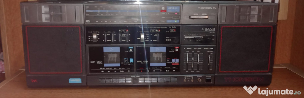 Colectie radiocasetofoane boombox vintage Sanyo Asahi Sony Grundig RFT