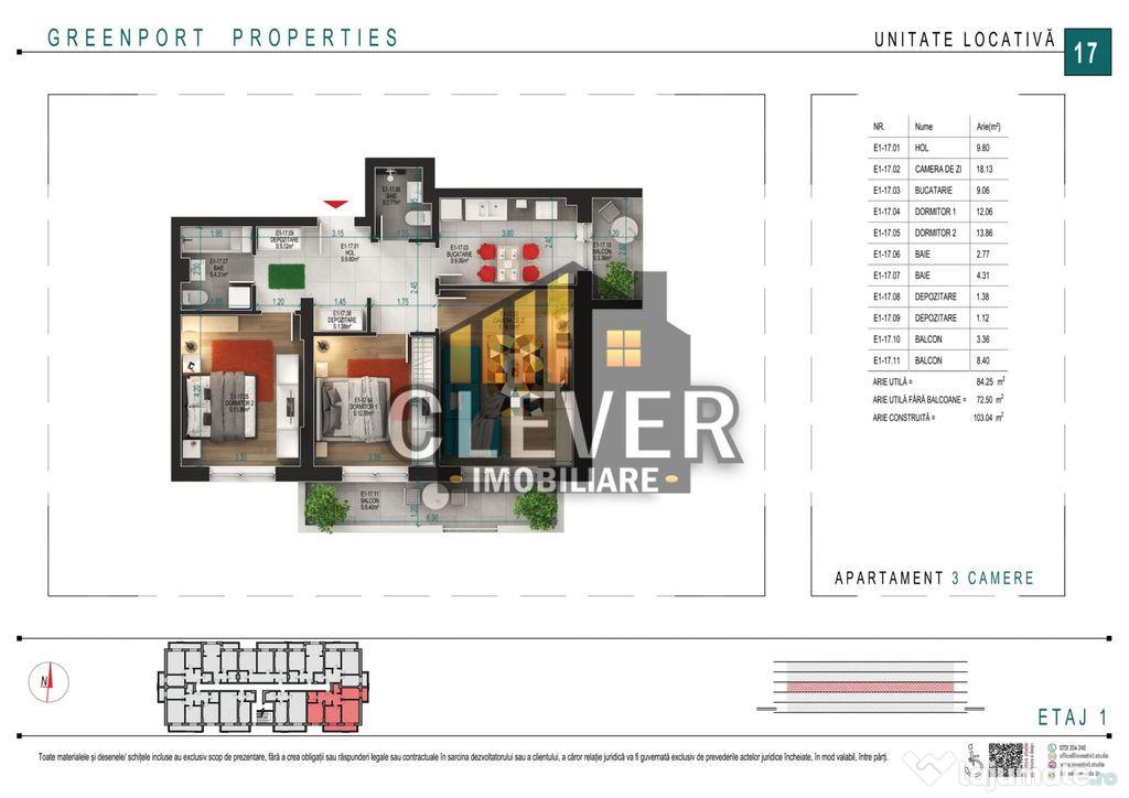 Titan-Pallady Apartament 3 Camere Loc de Parcare Inclus