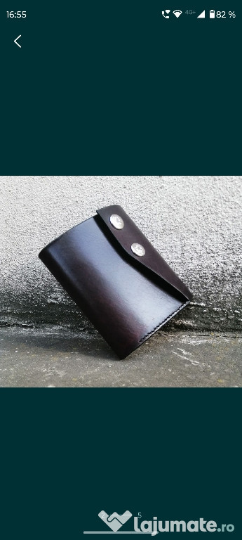 Portofel handmade executat manual