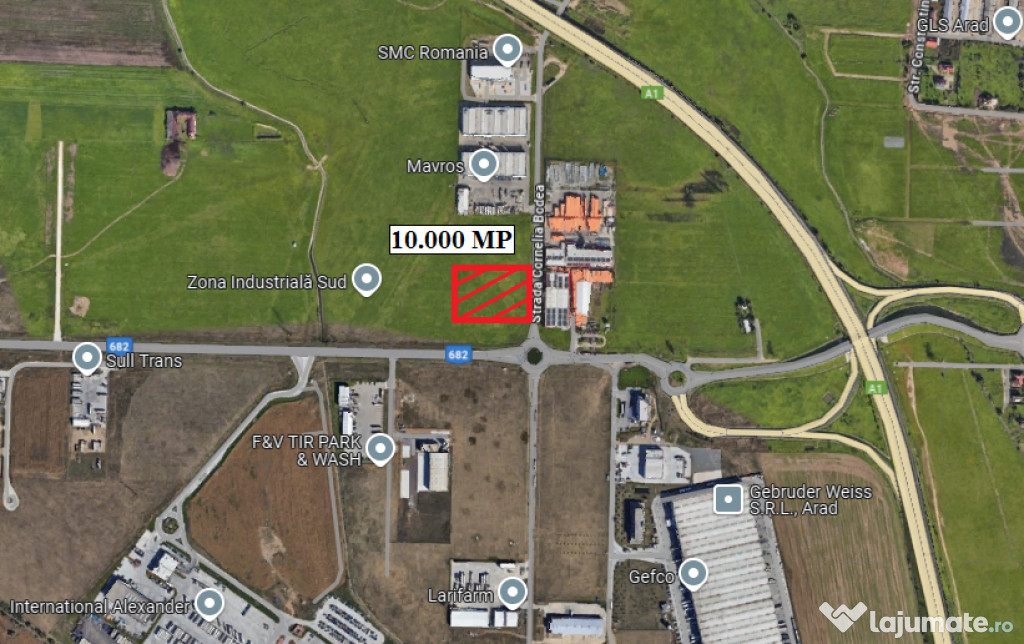 Teren 10.000 MP zona Industriala SUD - ID : RH-43060-property