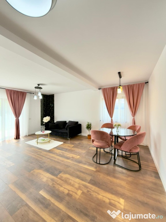 Casa 5 camere si 3 bai,mobilata si utilata- zona Harman