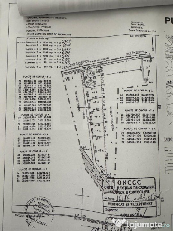 Teren intravilan de vânzare – 981 mp – Priseaca, aproap