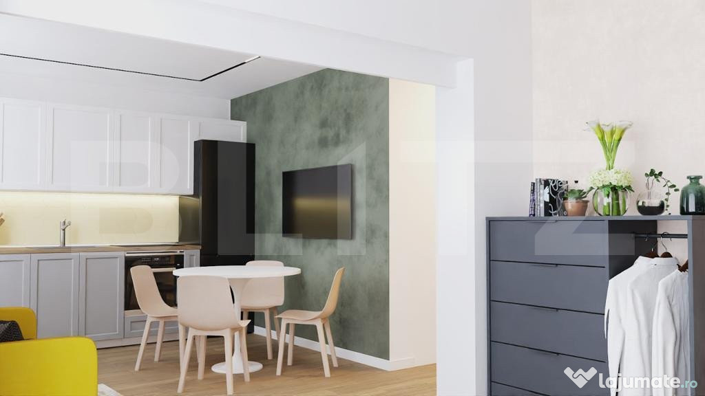Apartament cu 2 camere , 48mp, loc de parcare subterna, zona