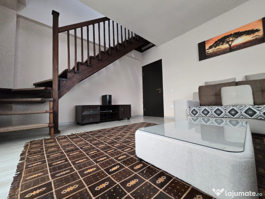 De inchiriat apartament cu 3 camere pe doua nivele 100m2