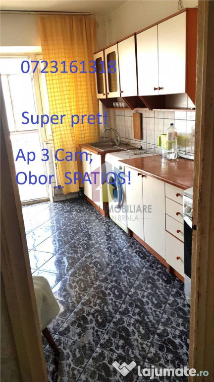 Pret bun! Ap 3 camere, decomnadat, zona Obor
