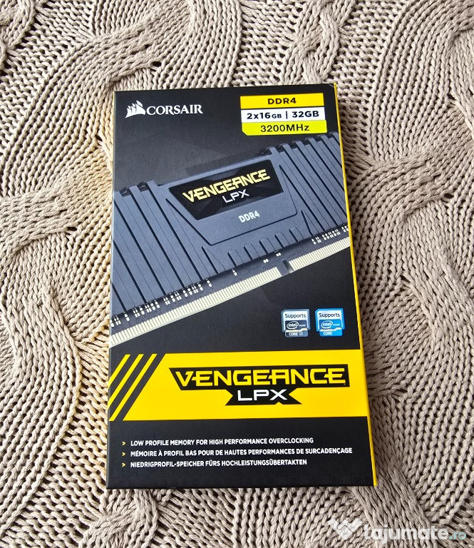 Vand KIT memorie RAM Corsair 32 GB (2 X 16 GB) 3200Mhz DDR4