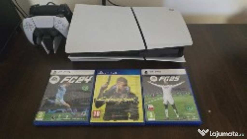 PS 5 Slim de vânzare+ 3 jocuri